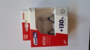 Żarówki  H7 12V 55W LumiTec LIMITED +130% DUO BOX